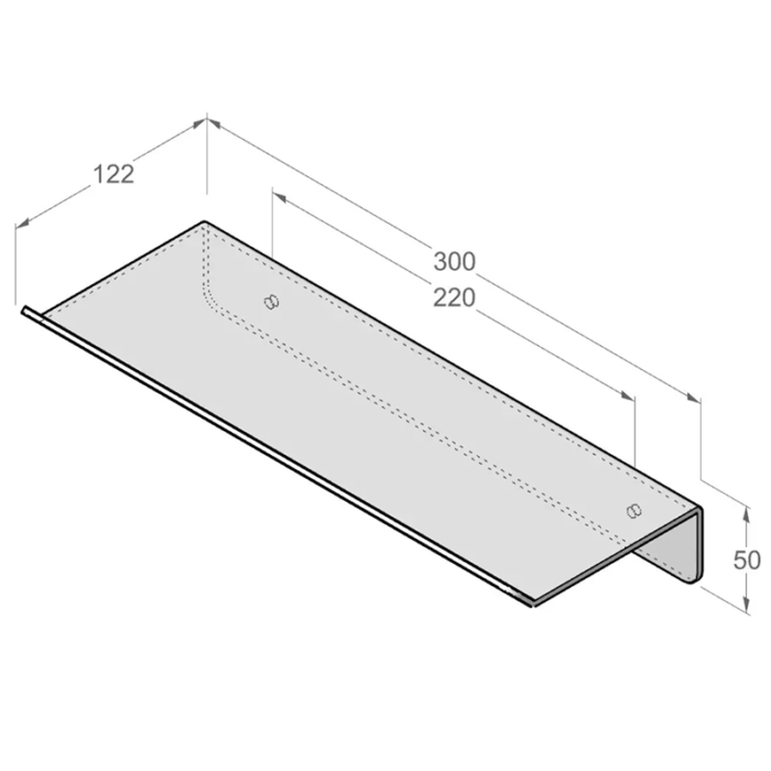 Raft pentru duș DASKE PLAIN, 300 mm culoare la alegere - imagine 8