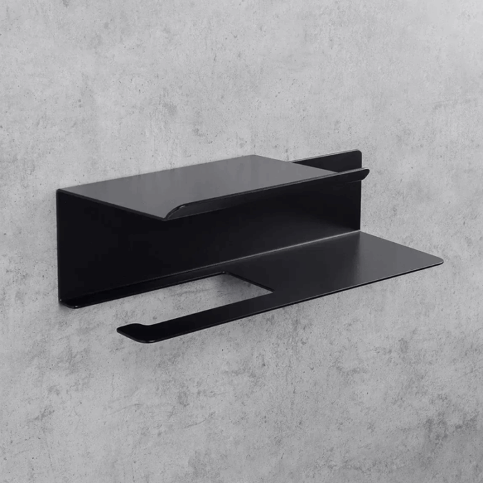 Suport pentru hârtie igienică cu poliță DASKE FLEX, 300 mm, culoare la alegere - imagine 4