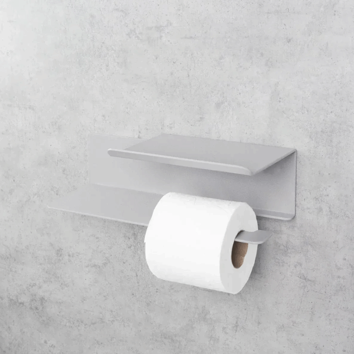 Suport pentru hârtie igienică cu poliță DASKE FLEX, 300 mm, culoare la alegere - imagine 2