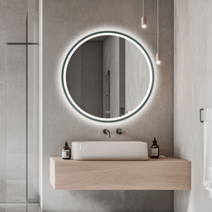 Oglindă Orion Graphite cu iluminare LED și sistem de dezaburire - imagine 2