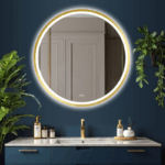 Oglindă Orion Gold cu iluminare LED și sistem de dezaburire