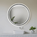 Oglindă Orion BLACK cu iluminare LED și sistem de dezaburire