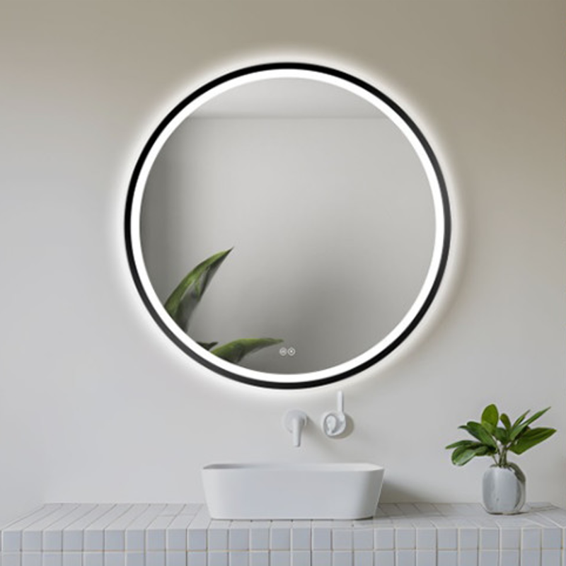 A2484700B0 - 2026-09-10T132259.475 Oglindă Orion BLACK cu iluminare LED și sistem de dezaburire - imagine 1