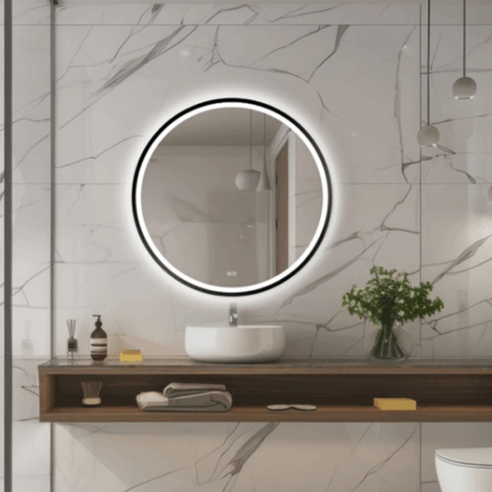 Oglindă Orion BLACK cu iluminare LED și sistem de dezaburire - imagine 2