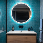 Oglindă Orion Silver cu iluminare LED și sistem de dezaburire - imagine 2