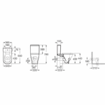 Vas WC stativ cu rezervor The Gap Square Rimless cu capac Soft Close - imagine 5