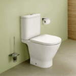 Vas WC stativ cu rezervor The Gap Round Rimless cu capac Soft Close
