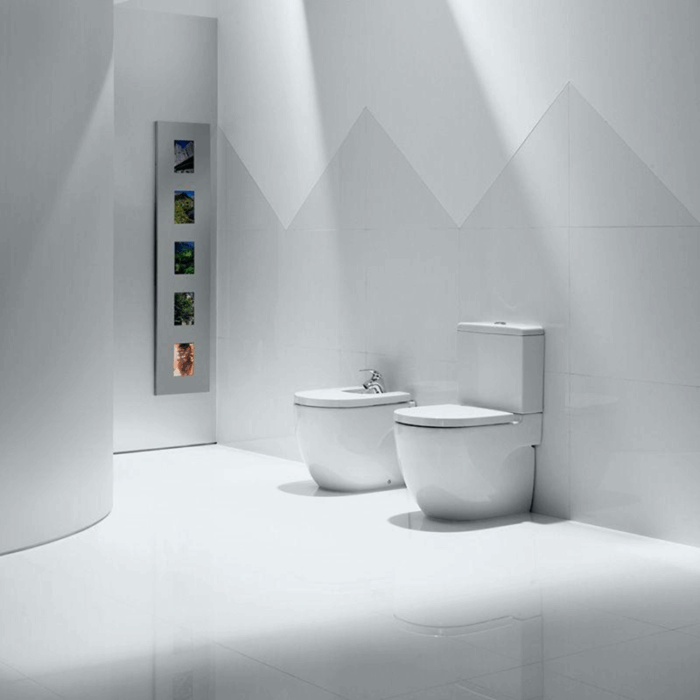 Vas WC stativ cu rezervor ROCA Meridian Compact BTW cu capac Soft Close - imagine 4