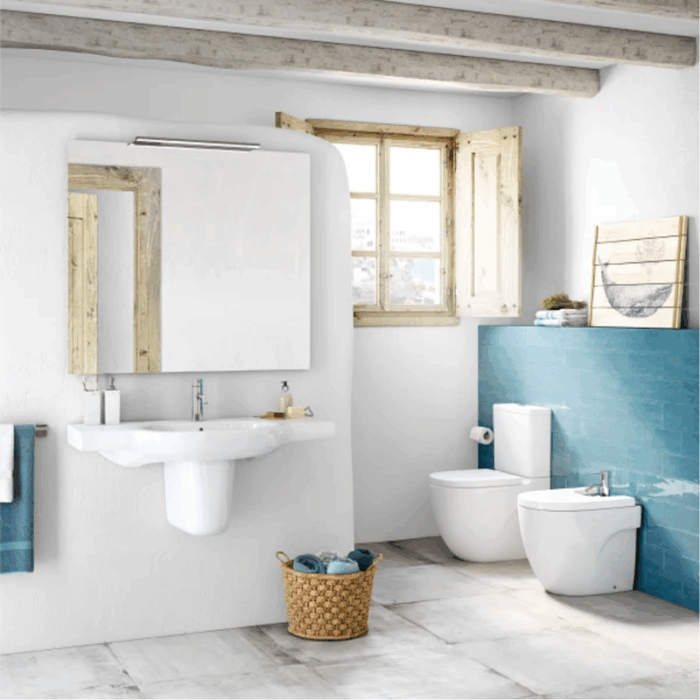 Vas WC stativ cu rezervor ROCA Meridian Compact BTW cu capac Soft Close - imagine 5