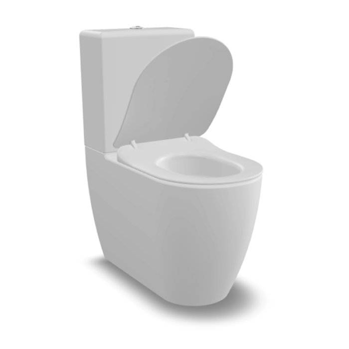 Vas WC stativ cu rezervor Free cu capac Soft Close - imagine 5