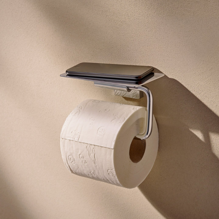 Suport hartie igienica cu raft AddStoris S, culoarea la alegere - imagine 2