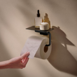 Suport hartie igienica cu raft AddStoris S, culoarea la alegere - imagine 3