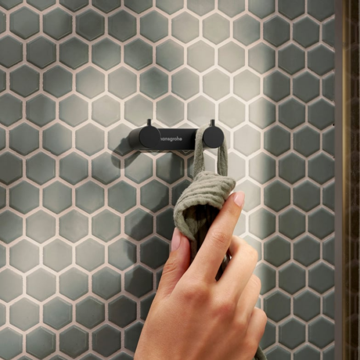 Cuier dublu Hansgrohe Addstoris S, culoare la alegere - imagine 3