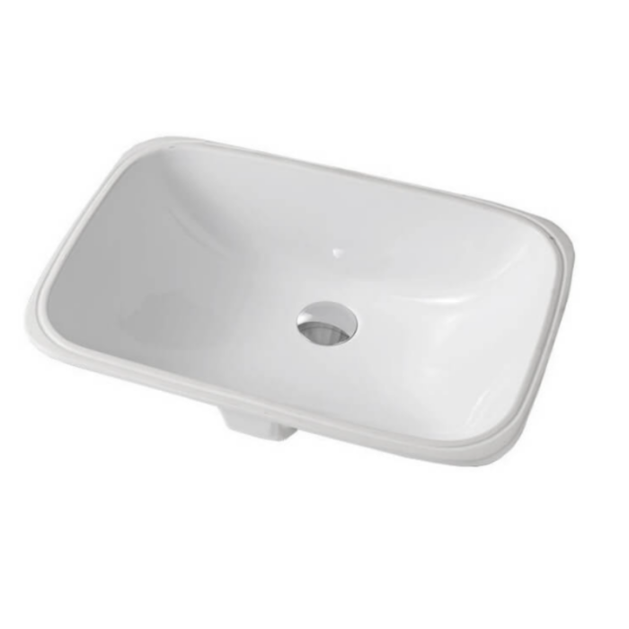 Lavoar sub blat NETTUNO 56x38cm, alb lucios - imagine 3