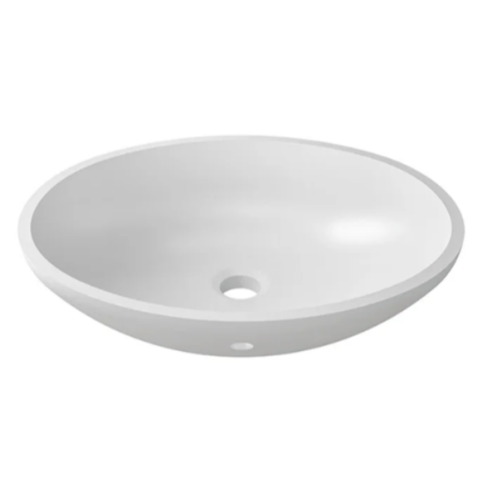 Lavoar sub blat BLANCA-UN 404x323 mm, alb mat - imagine 2
