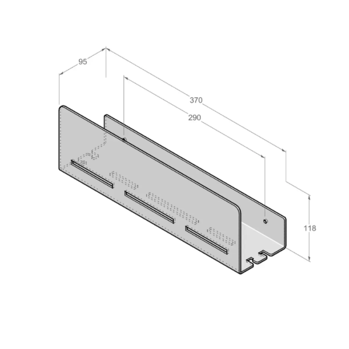 Raft organizator baie DASKE Wenca 370 mm, culoare la alegere - imagine 10