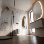 Vas WC suspendat A16 cu capac microlift, spălare tornado, alb lucios - imagine 9