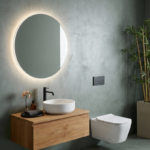 Vas WC suspendat A16 cu capac microlift, spălare tornado, alb lucios - imagine 10