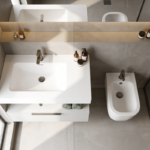 Bideu suspendat Artceram A16 Saniglaze, alb lucios - imagine 2