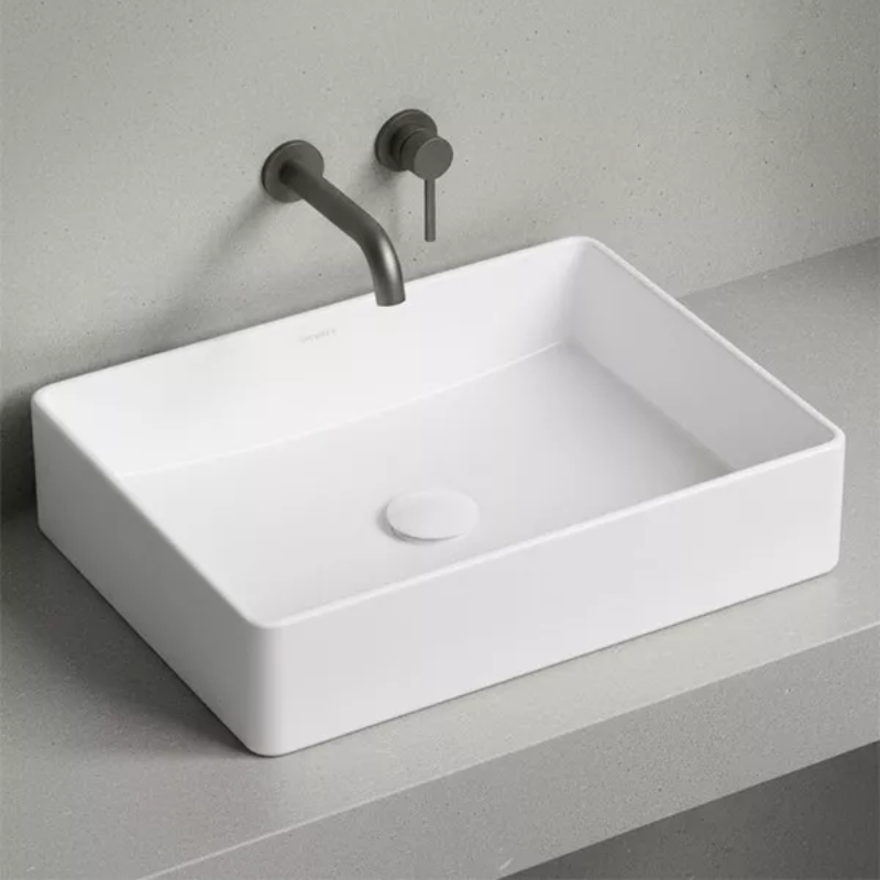 73010340 - 2026-10-07T120343.927 Lavoar pe blat Omnires PASADENA 470x360mm, alb lucios - imagine 1