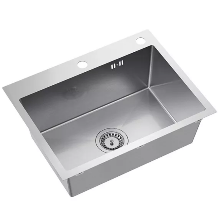 Chiuveta de bucătărie în blat din inox BRANON 530×350x200 mm, culoare la alegere - imagine 2
