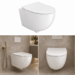Vas WC suspendat Brava Rimless cu capac Slim SoftClose - imagine 3