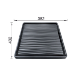 Tavă de scurgere BLANCO Wave Drainer 432 × 382 mm, neagră - imagine 6