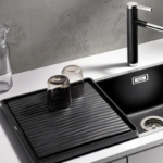 Tavă de scurgere BLANCO Wave Drainer 432 × 382 mm, neagră - imagine 2