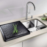 Tavă de scurgere BLANCO Wave Drainer 432 × 382 mm, neagră - imagine 4