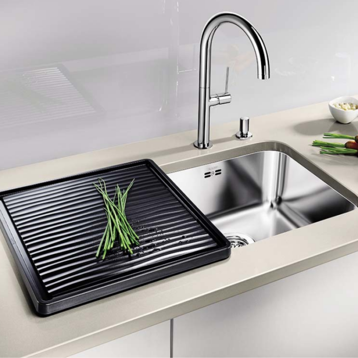 Tavă de scurgere BLANCO Wave Drainer 432 × 382 mm, neagră - imagine 4