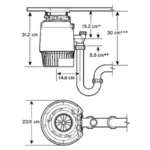 Tocător de resturi alimentare InSinkErator Evolution Plus 1000 EC