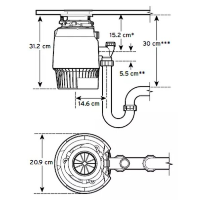 Tocător de resturi alimentare InSinkErator Evolution Plus 1000 EC
