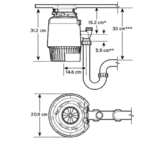Tocator de resturi alimentare InSinkErator Evolution Plus 1000 SR - imagine 4