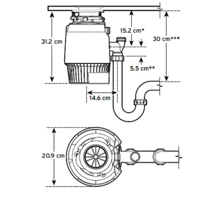 Tocator de resturi alimentare InSinkErator Evolution Plus 1000 SR - imagine 4