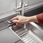 Buton pneumatic BLANCO pentru tocător de resturi alimentare – finisaj la alegere